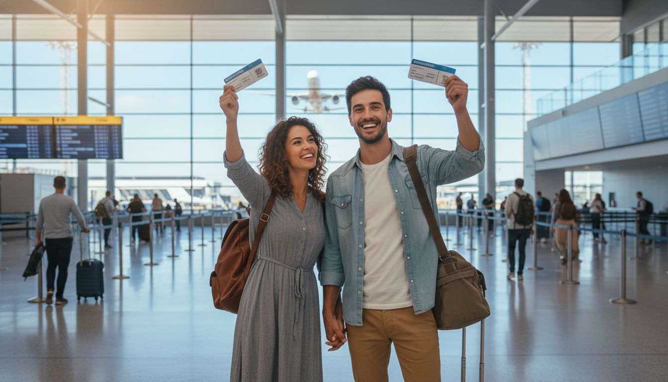 Happy travelers